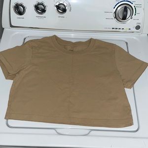 Beige UO cropped t shirt size S